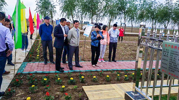 與會領導參觀梨樹縣耕地質量與黑土地保護示范區監測點