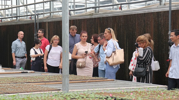 研修班一行在現(xiàn)代農(nóng)業(yè)產(chǎn)業(yè)園現(xiàn)場(chǎng)觀摩4